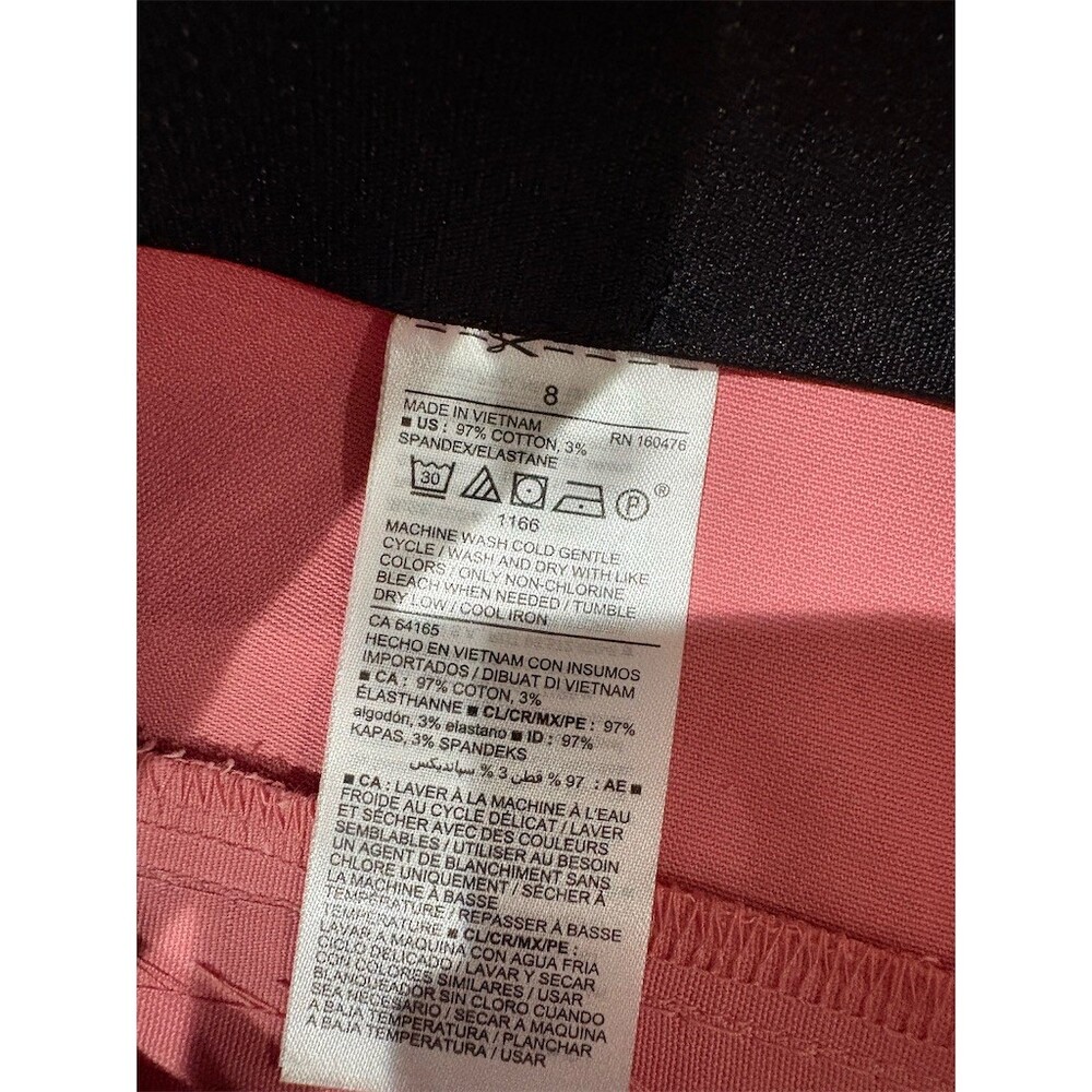 Old Navy WOW Pants Womens Size 8 Antique Coral Pink Skinny Ankle Pants - Picture 5 of 8